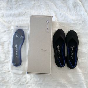 Rothy’s The Flat (ballet flats) - Black Solid